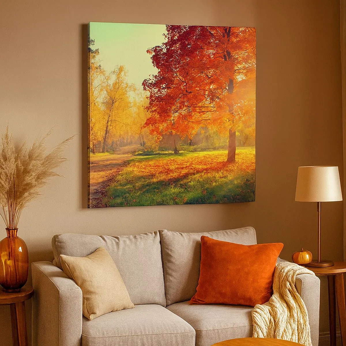 Schilderen op canvas - Rood is mooi - 30x30 cm