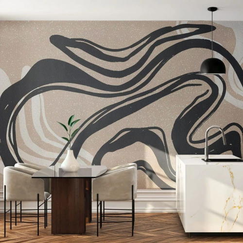 Fotobehang Premium Sand - Expressie vermenigvuldigd - Minimalisme, Boho, Scandinavisch - 200x140 cm