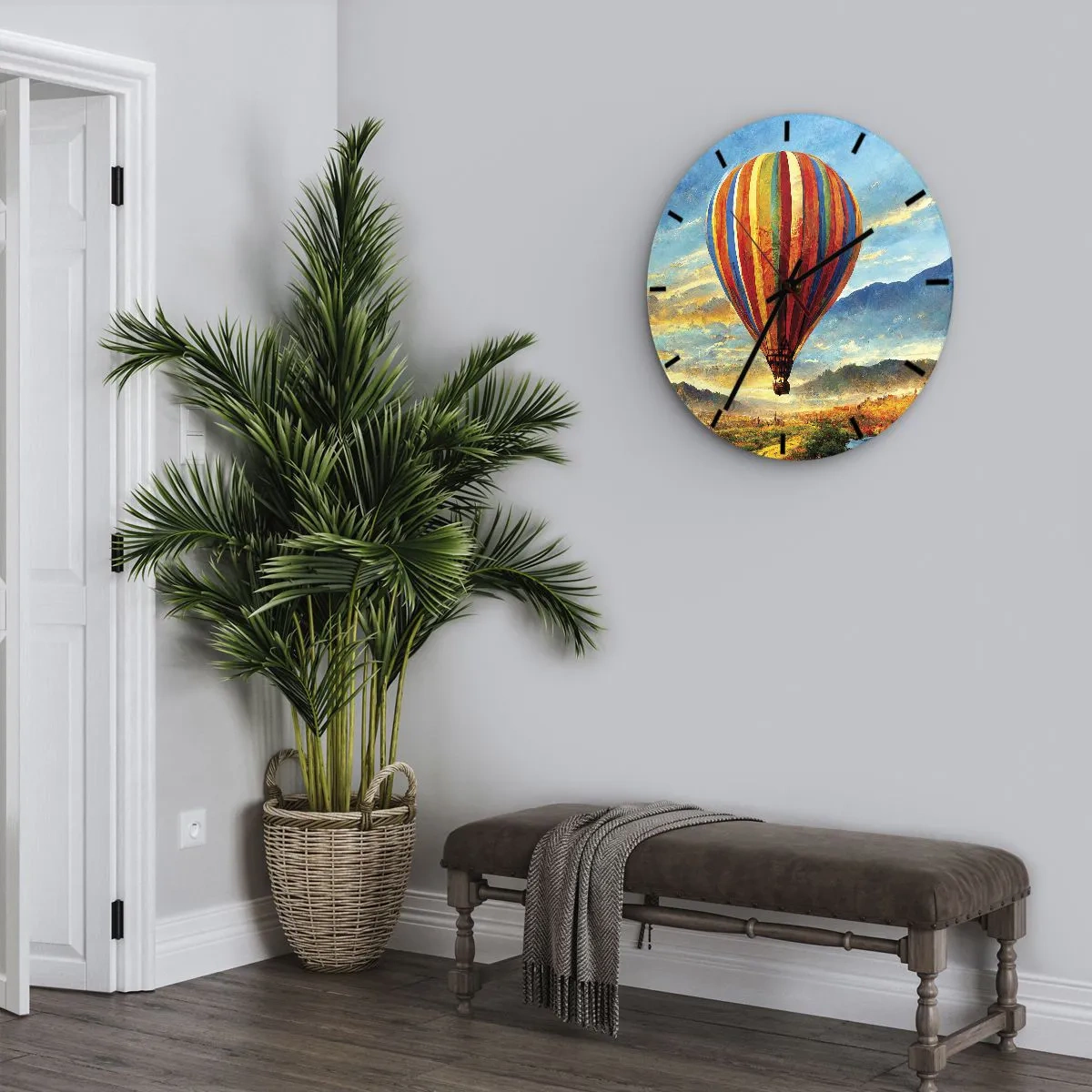 Wandklok - Klok - In stilte zie je meer - 40x40 cm