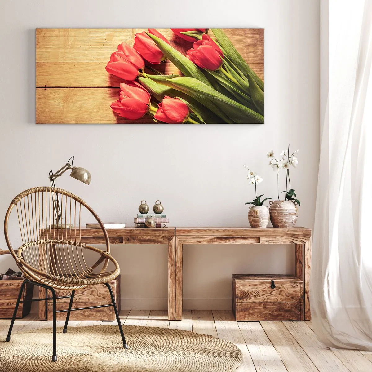 Schilderen op canvas - Lente bekentenis - 140x50 cm