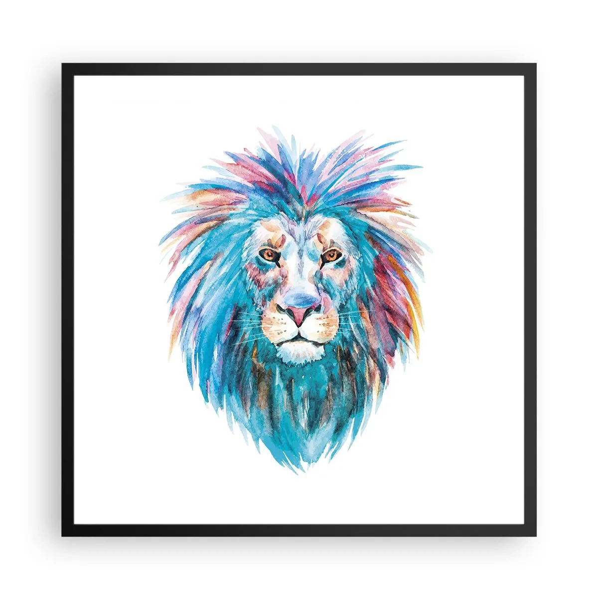 Poster in een zwarte lijst - Een opwindende uitstraling - 60x60 cm