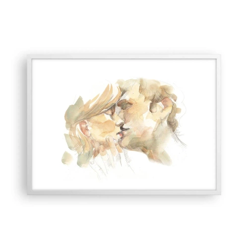 Poster in een witte lijst - De helft gevonden? - 70x50 cm