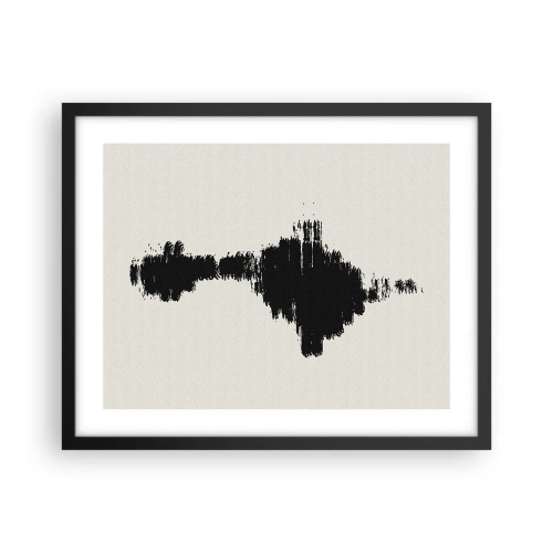 Poster in een zwarte lijst - Trillingen van verbeelding - 50x40 cm