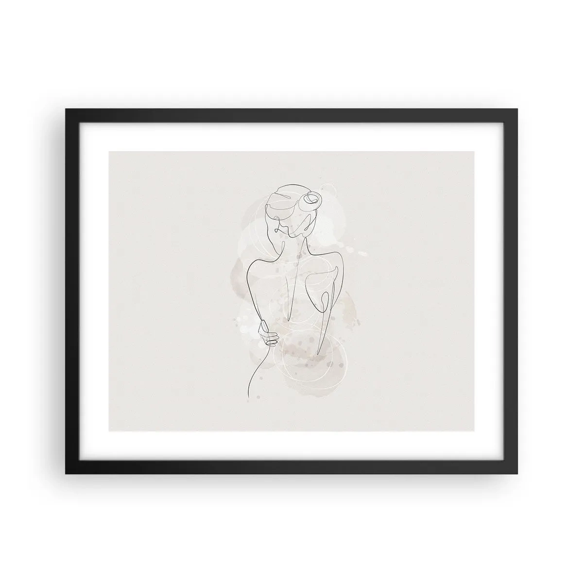 Poster in een zwarte lijst - Als een gevoelig instrument - 50x40 cm