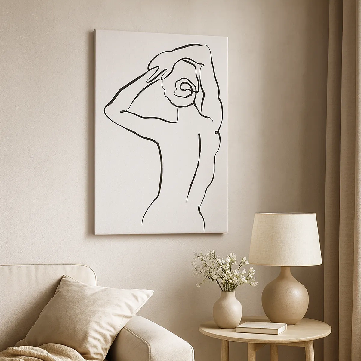 Schilderen op canvas - Naakt in de ochtend - 50x70 cm