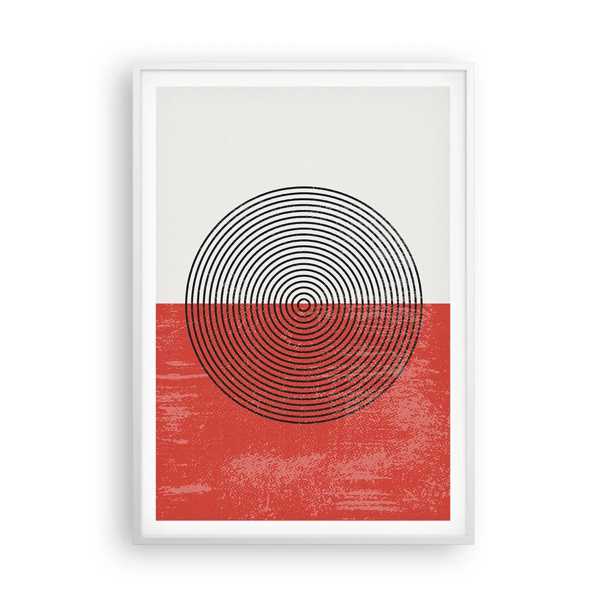 Poster in een witte lijst - Op de kop geslagen - 70x100 cm