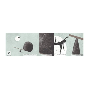 Fotobehang Monster Zelfklevend Deluxe Sticker - Vervulde dromen - Abstractie, Deel, Man - 100x30 cm