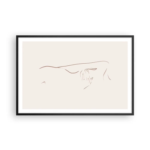 Poster in een zwarte lijst - De vorm van verlangen - 91x61 cm