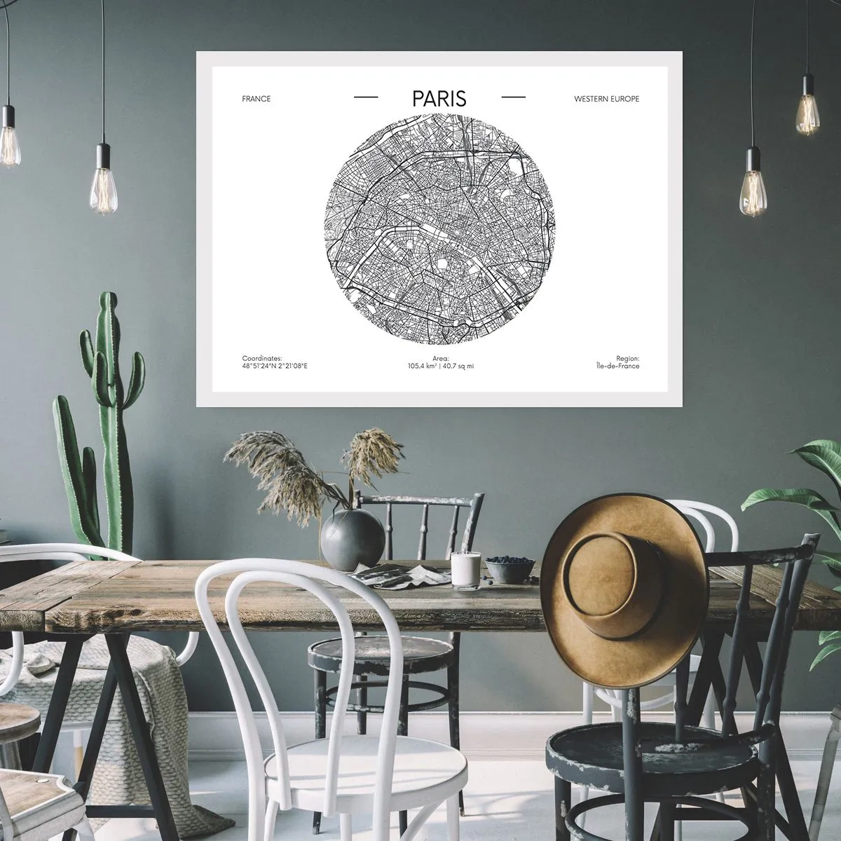 Poster - Anatomie van Parijs - 100x70 cm