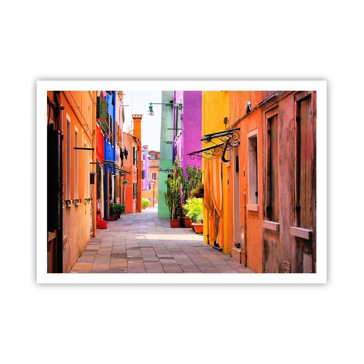 Poster - Regenboogsteeg - 100x70 cm