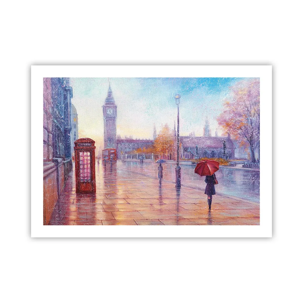 Poster - Herfstdag in Londen - 70x50 cm
