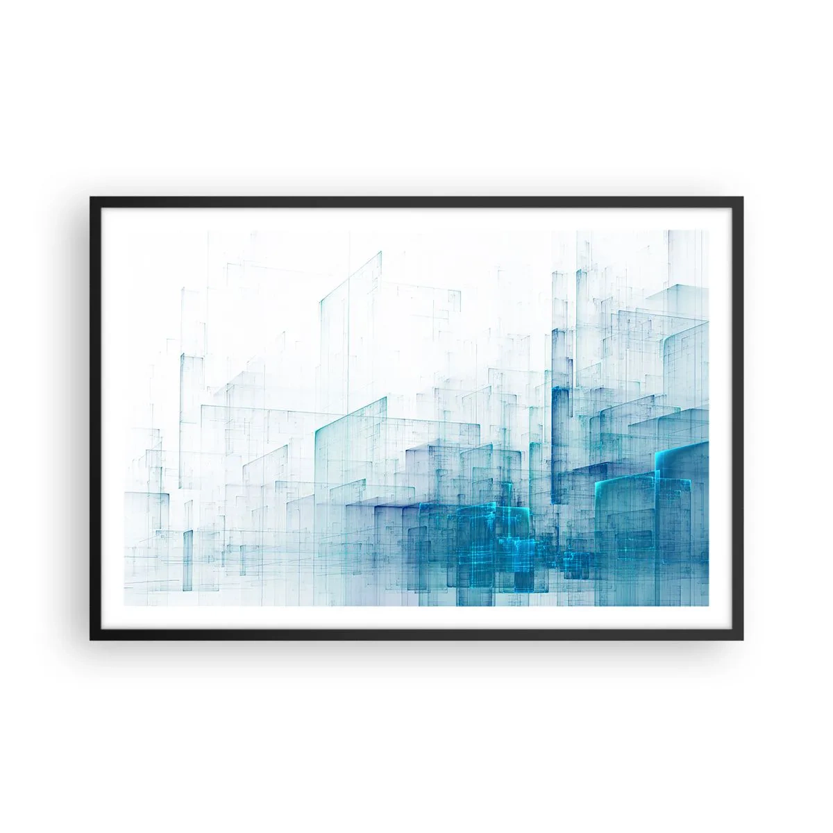 Poster in een zwarte lijst - Hoe ruimte geworden is - 91x61 cm