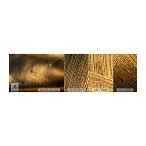 Fotobehang Staaltje Standard Eco - In een gouden doolhof - Abstractie, Deel, Goud - 100x30 cm