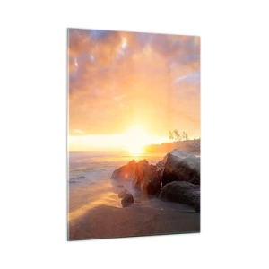 Schilderen op glas - Lichtgevende bries van de avond - 50x70 cm