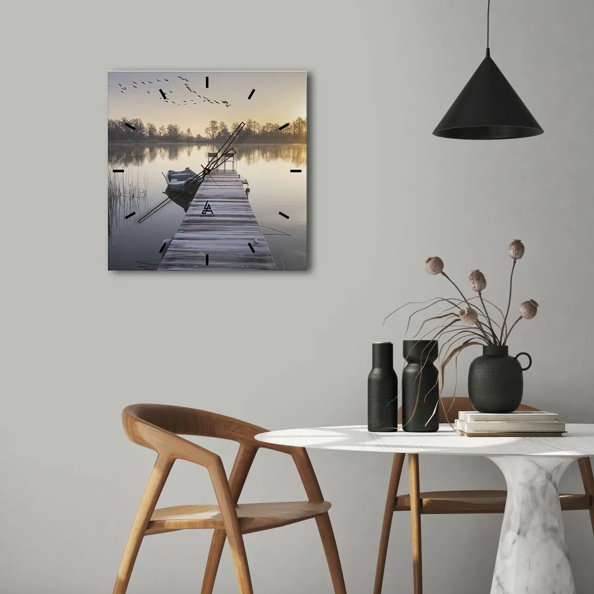 Wandklok - Klok - Ik ben zo terug - 30x30 cm