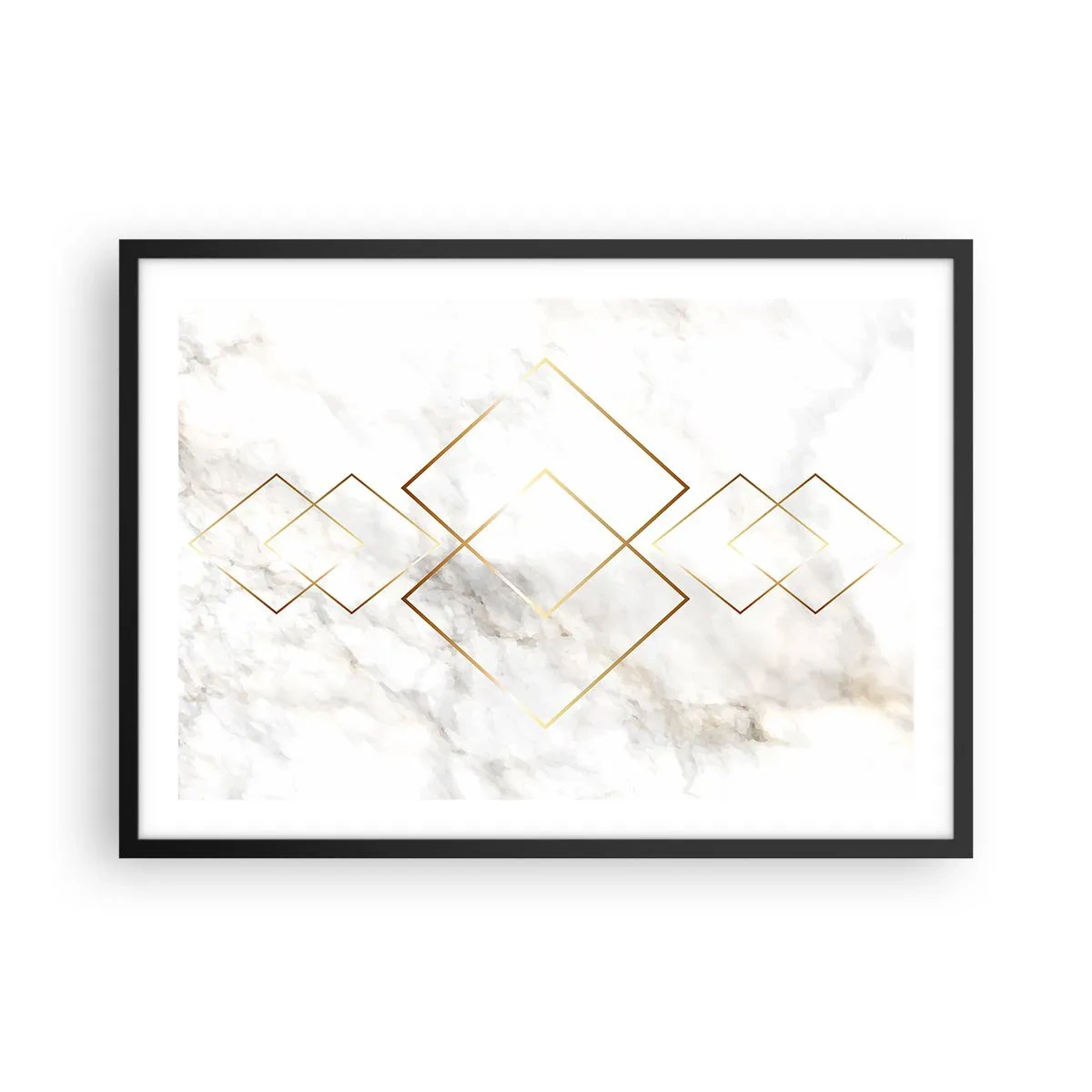 Poster in een zwarte lijst - Een uitzicht tot in het oneindige - 70x50 cm