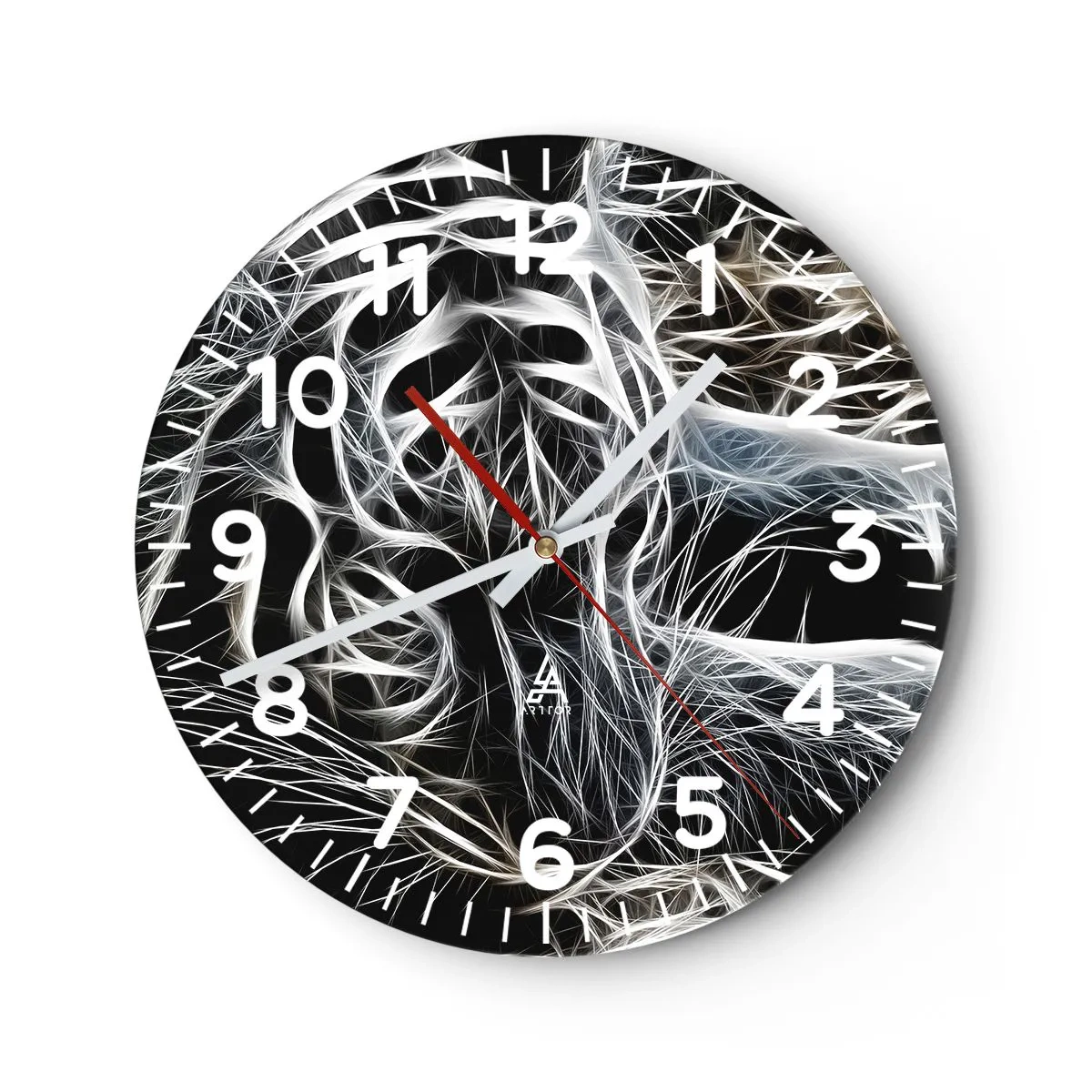 Wandklok - Klok - Een onderzoek naar de lichtheid van katten - 40x40 cm