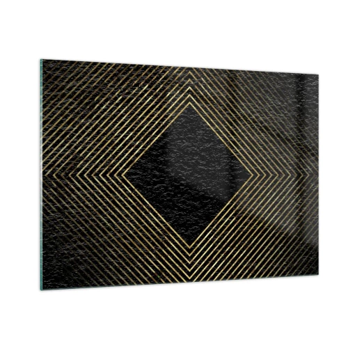 Schilderen op glas - Geometrie in glamoureuze stijl - 100x70 cm