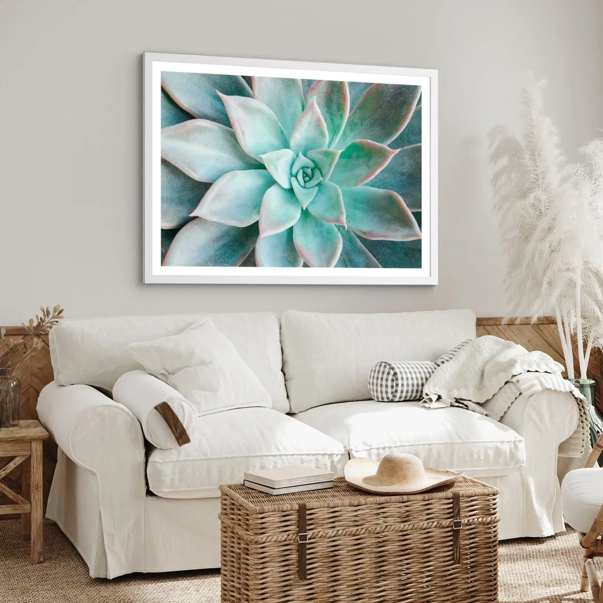 Poster in een witte lijst - Het hart van de woestijn - 50x40 cm