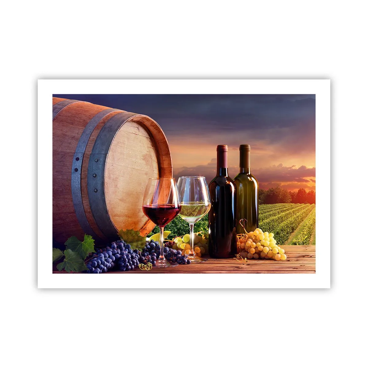 Poster - Het leven smaakt hier - 70x50 cm