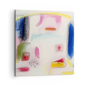 Schilderen op canvas - Meer bol dan hol of plat - 50x50 cm