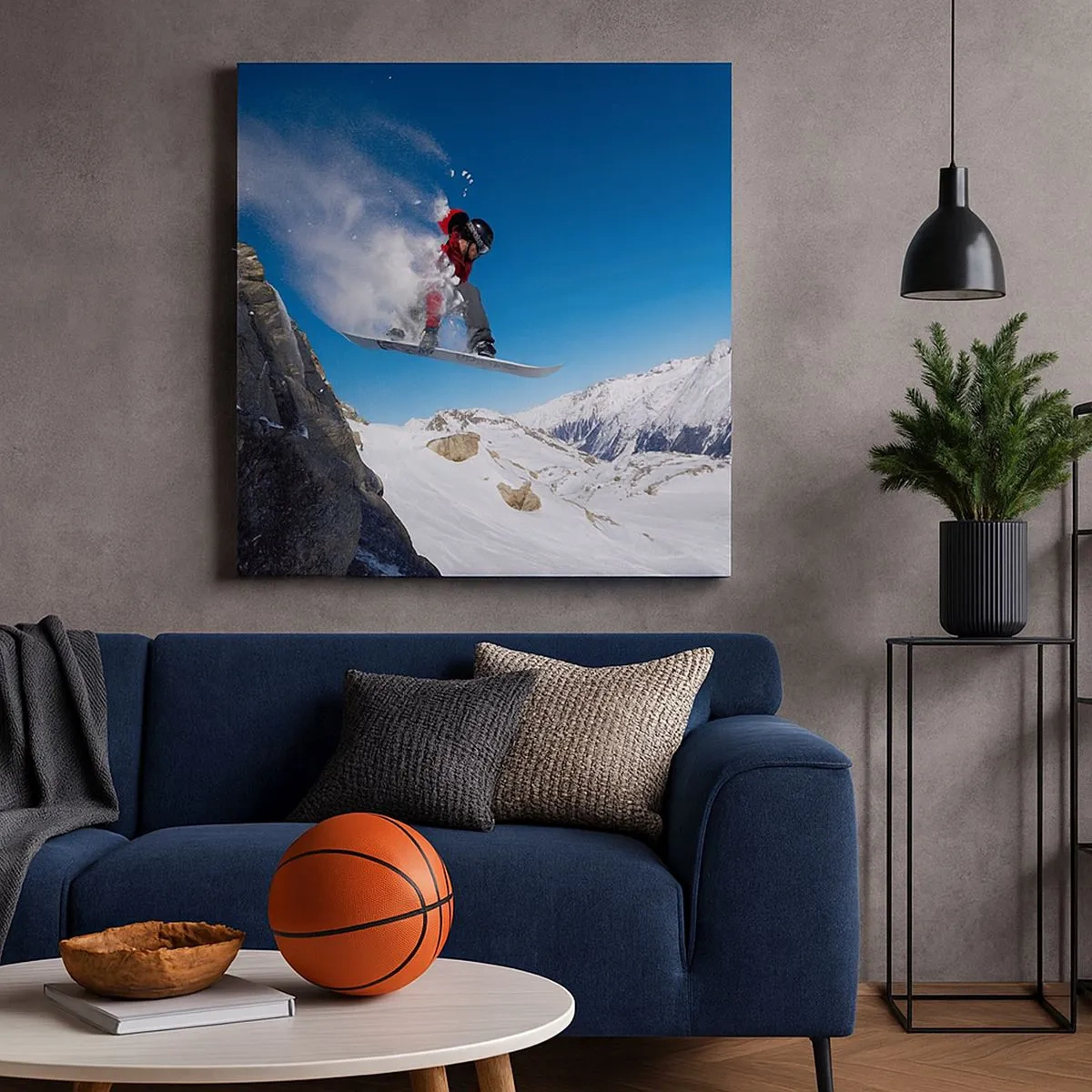 Schilderen op canvas - En je werd een deel van de ruimte - 30x30 cm