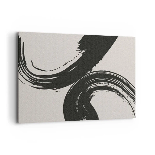 Schilderen op canvas - Vegend en cirkevormig - 120x80 cm