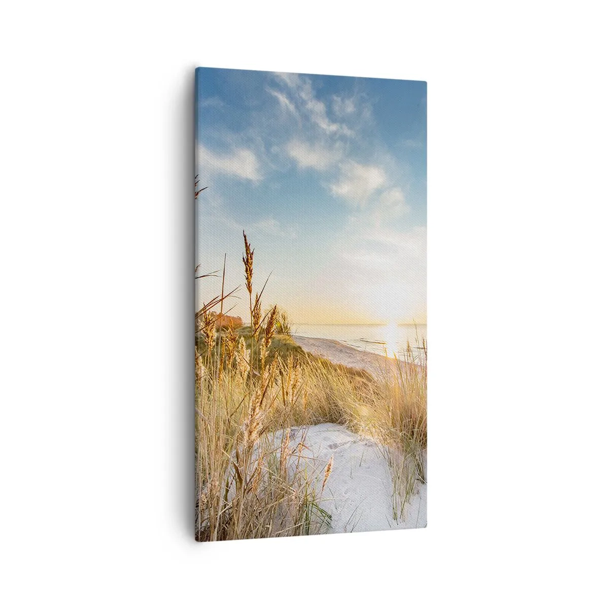 Schilderen op canvas - Noord strand - 55x100 cm