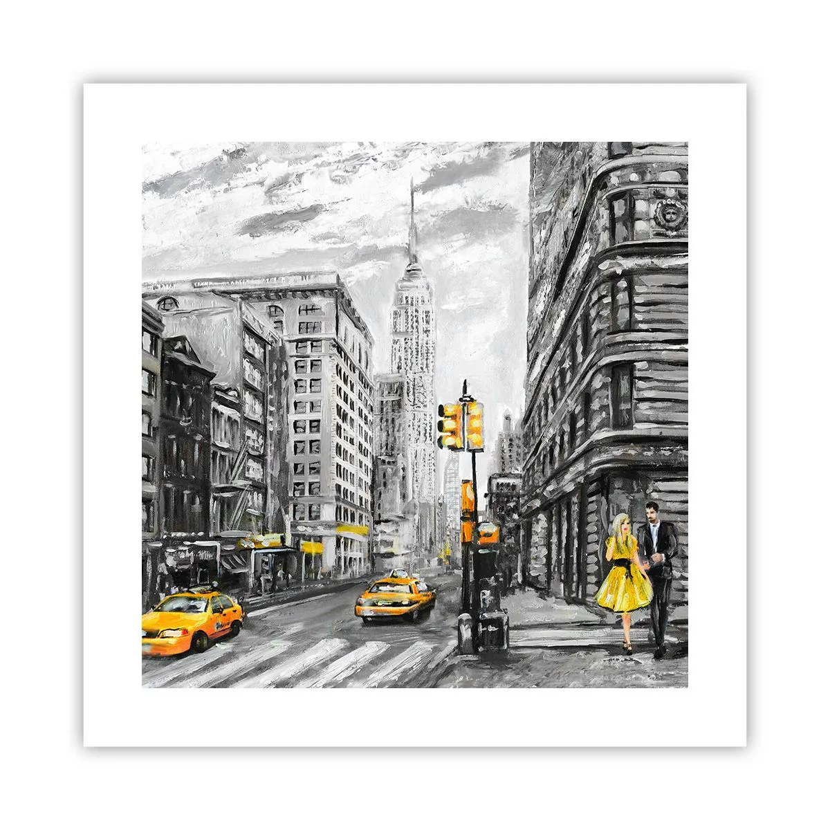 Poster - Een verhaal uit New York - 40x40 cm