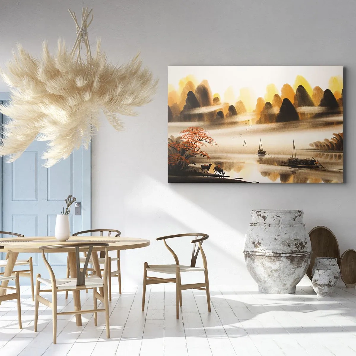 Schilderen op canvas - Verder dan het Verre Oosten - 100x70 cm