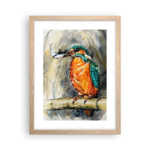 Een poster in een licht eiken lijst - Wet van de natuur - 30x40 cm