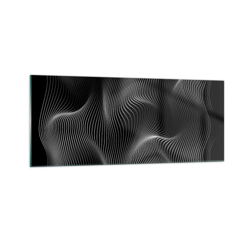 Schilderen op glas - Dans van licht in de ruimte - 100x40 cm