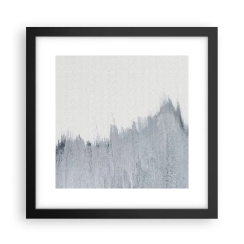 Poster in een zwarte lijst - Mysterieuze tekst - 30x30 cm