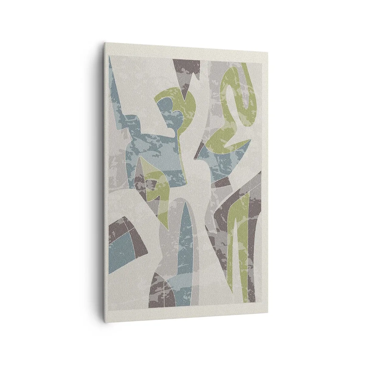 Schilderen op canvas - Compositie achter het glas - 80x120 cm