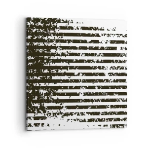 Schilderen op canvas - Ritme en ruis - 70x70 cm