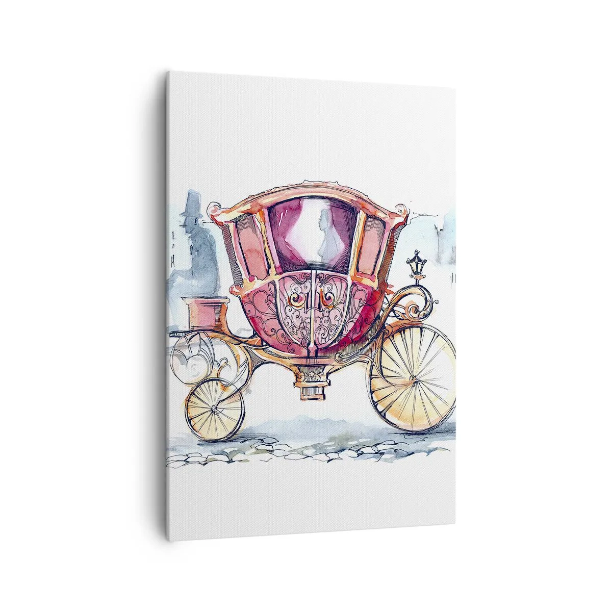 Schilderen op canvas - Naar de bruiloft of naar het bal? - 70x100 cm