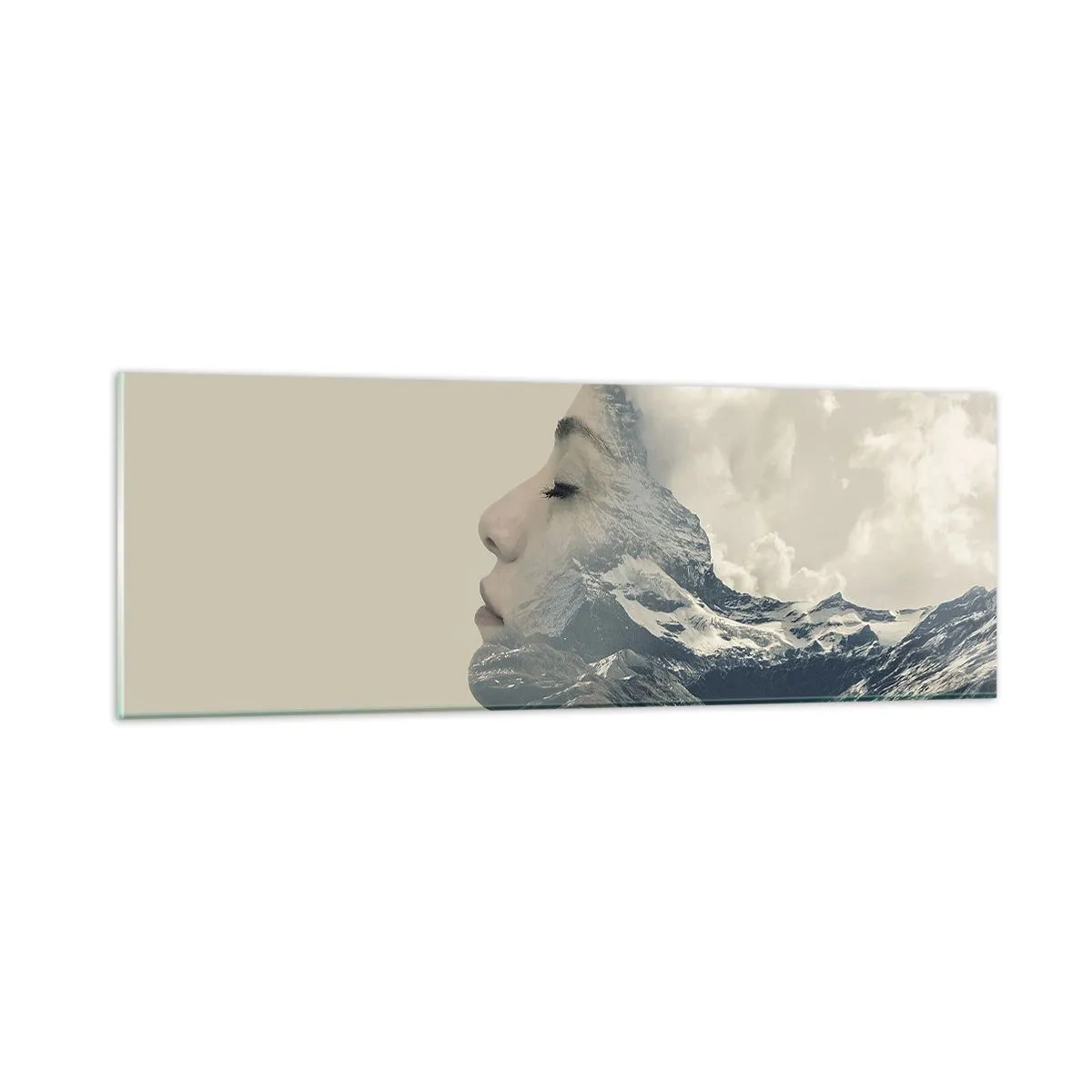 Schilderen op glas - De schoonheid van de elementen - 90x30 cm
