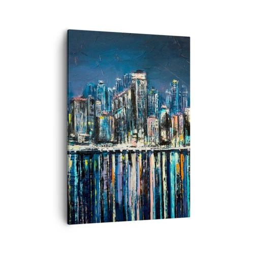Schilderen op canvas - Cascade van lichten - 50x70 cm