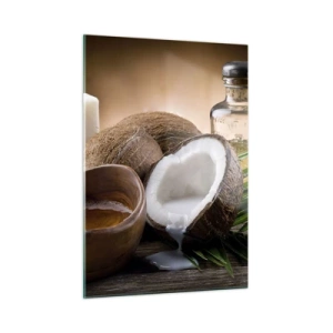 Schilderen op glas - Gezondheid van tropische eilanden - 50x70 cm