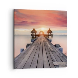 Schilderen op canvas - West in het Oosten - 70x70 cm