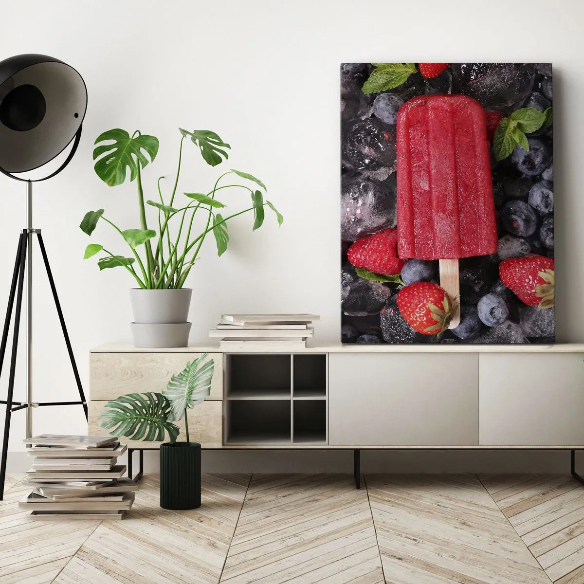 Schilderen op canvas - De smaak van hete zomer - 80x120 cm