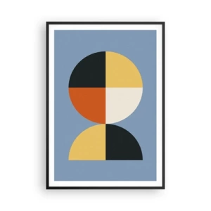 Poster in een zwarte lijst - Kijk en tel - 70x100 cm