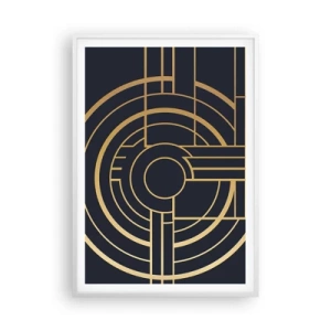 Poster in een witte lijst - Draaien van dingen - 70x100 cm