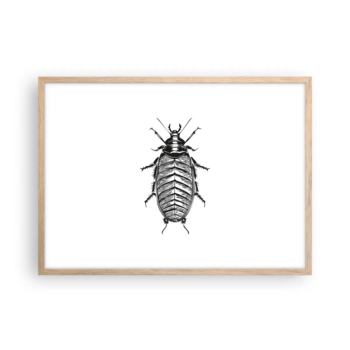 Een poster in een licht eiken lijst - Wat een exemplaar! - 70x50 cm