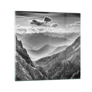 Schilderen op glas - Tot aan de horizon - 70x70 cm