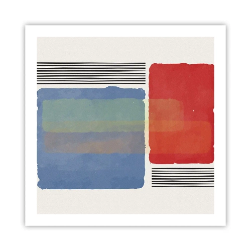 Poster - De geest en de letter van de geometrie - 60x60 cm