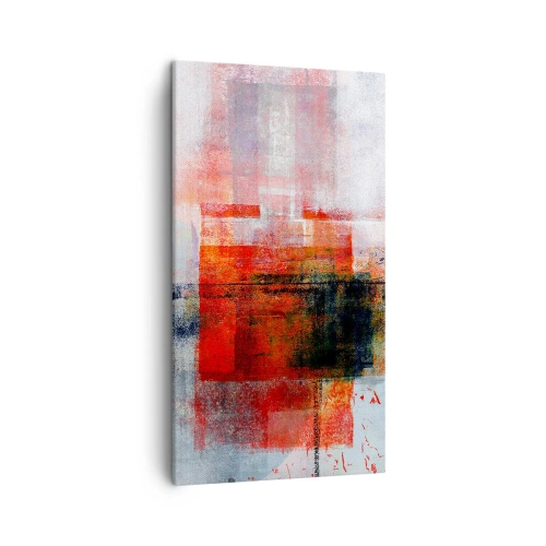 Schilderen op canvas - Een gloeiende compositie - 45x80 cm