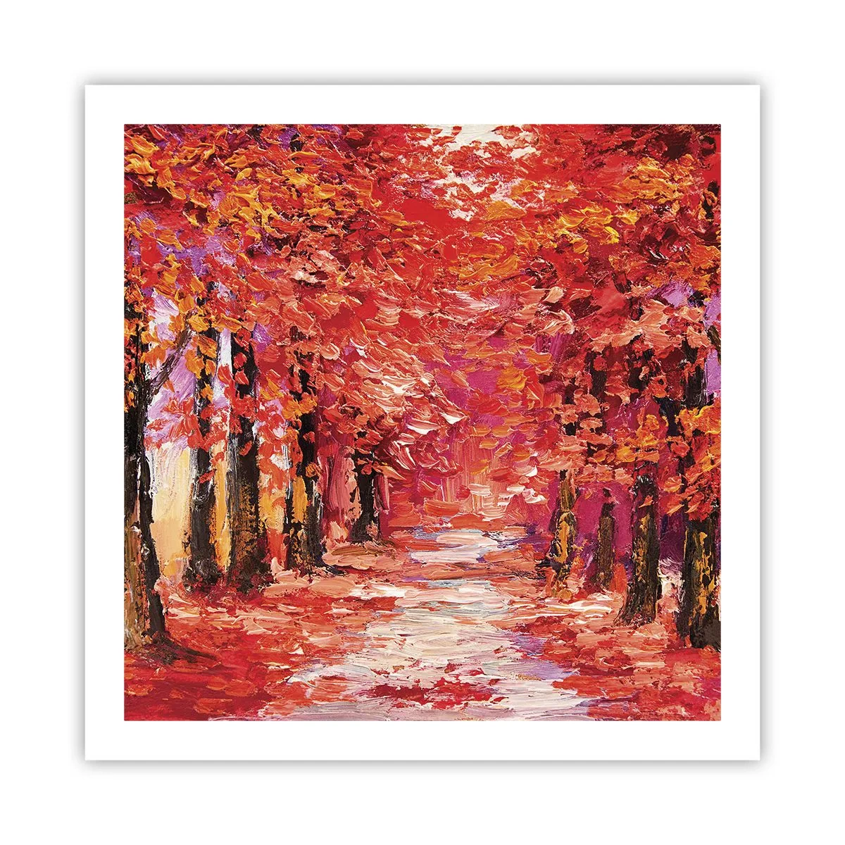 Poster - Herfst impressie - 60x60 cm