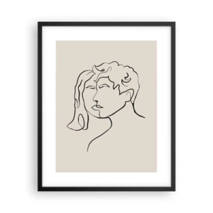 Poster in een zwarte lijst - En er ontstond eenheid - 40x50 cm