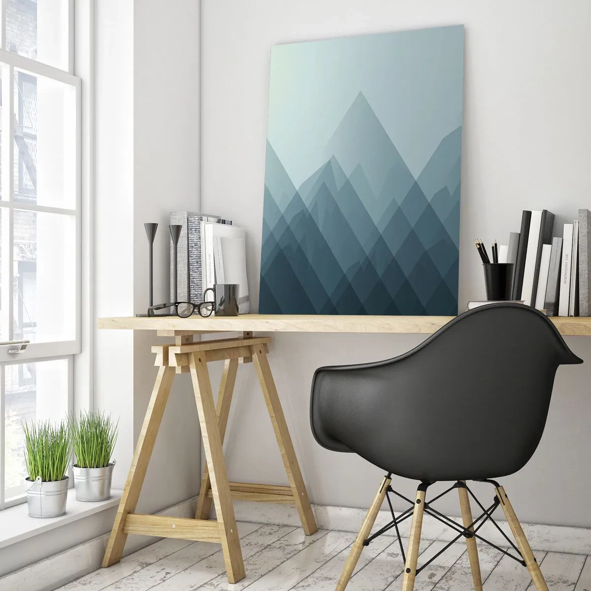 Schilderen op glas - Groot, groter, grootst - 50x70 cm